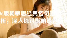 1996版杨敏思经典名句回顾与解析，深入探讨影响深远的影视台词