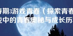 青春期3游戏青春(探索青春期3游戏中的青春奥秘与成长历程) 青春期3游戏青春(探索青春期3游戏中的青春奥秘与成长历程)