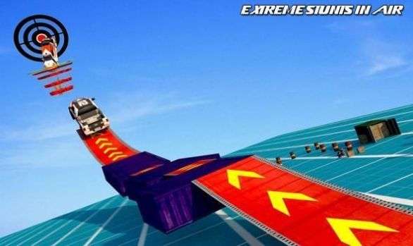 空中坡道汽车特技3D最新版图2
