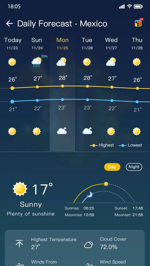 坚果天气预报图2