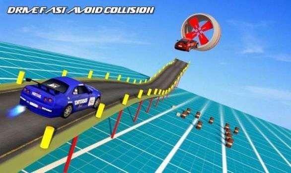 空中坡道汽车特技3D最新版图3