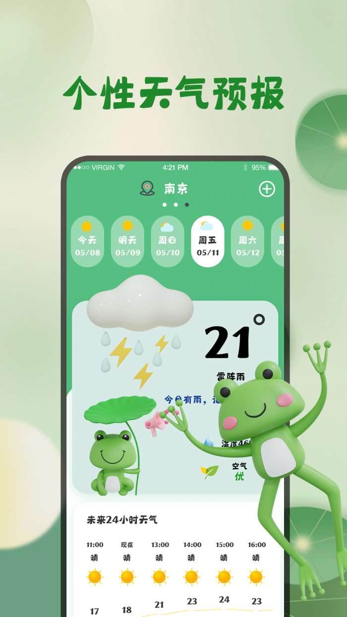 青蛙旅行天气预报图2