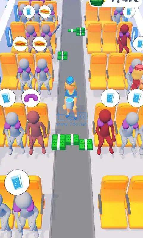 空姐匆忙图1