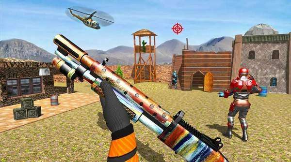 机器人射击反恐射击无限金币版图3