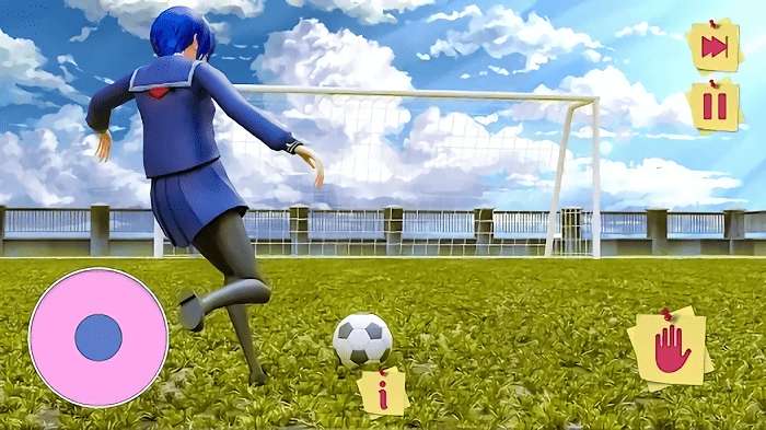 高中动漫女孩3D图3