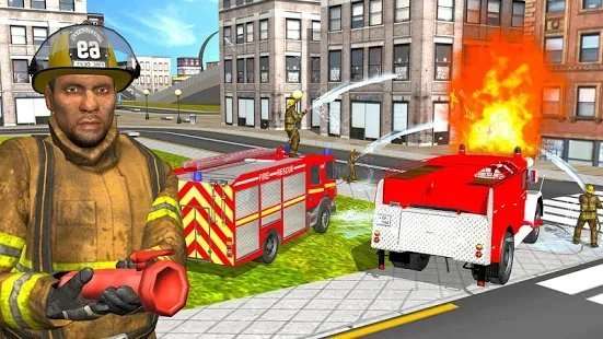 消防车3D模拟图2
