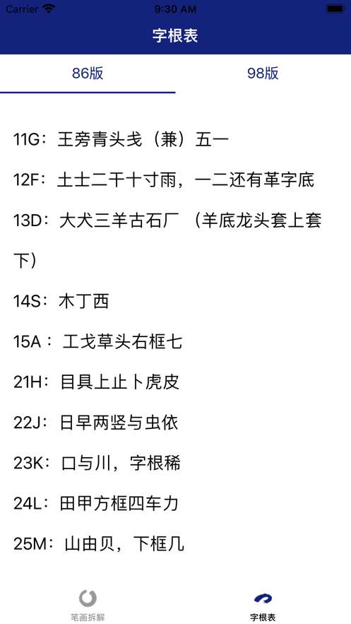 白鹅五笔拆解图1