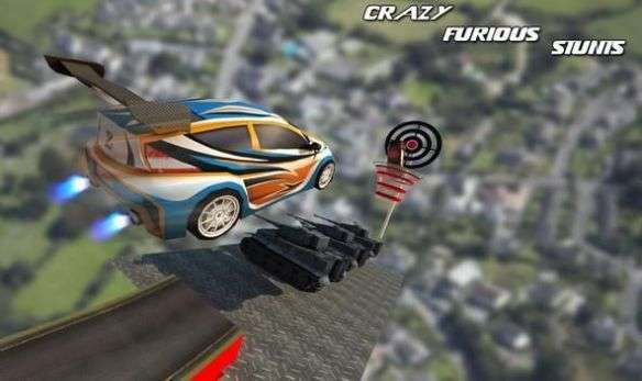 空中坡道汽车特技3D最新版图1