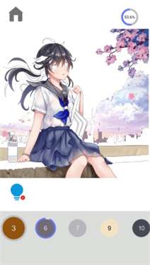 二次元涂色图3