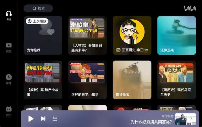 哔哩哔哩车机版图1