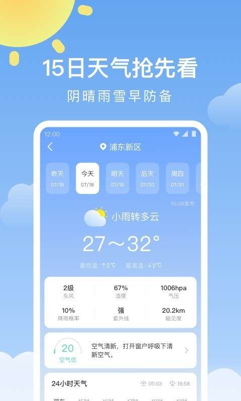 晴时天气图2
