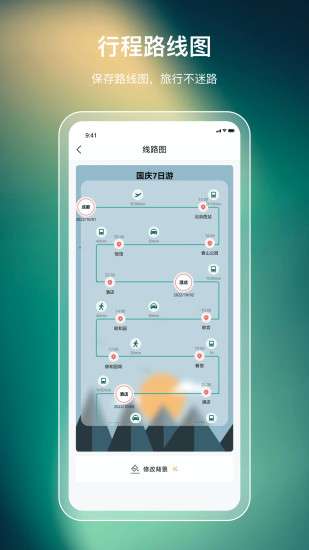 述白旅游计划图2