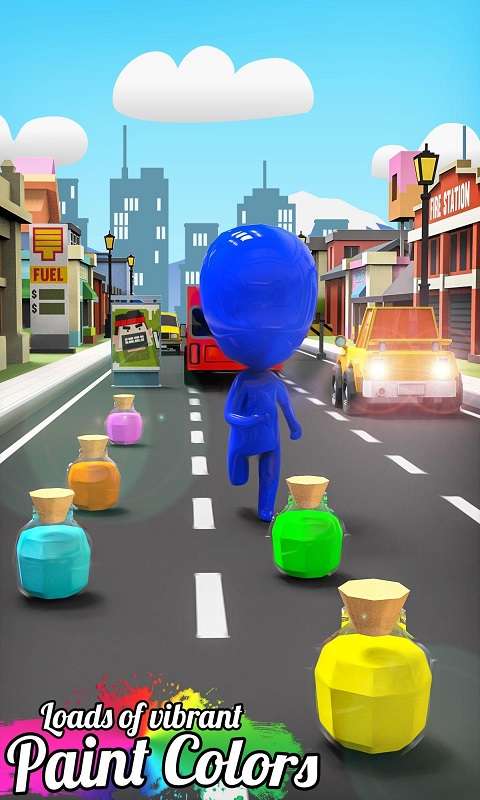 扭曲的颜色赛跑者图1