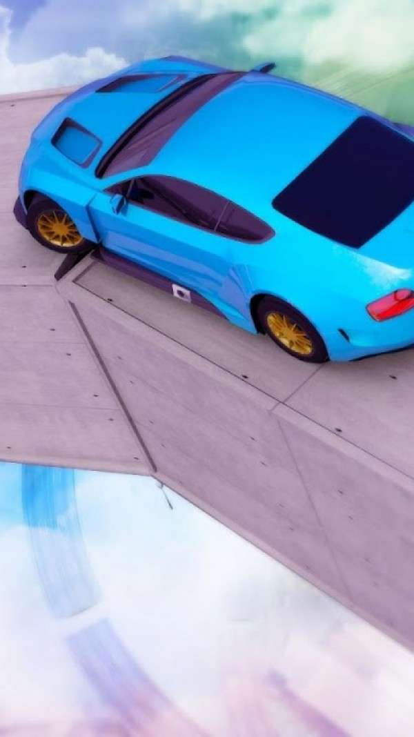 斜坡赛车空中赛道和谐版图2