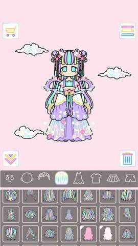 粉彩女孩解版全服图3