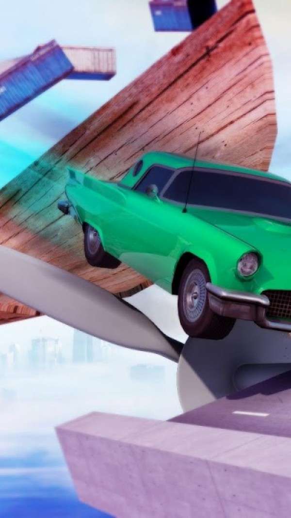 斜坡赛车空中赛道和谐版图3