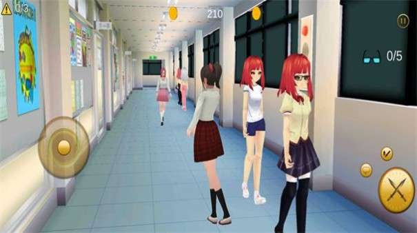 高中女生换装挑战图1