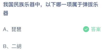 我国民族乐器中，以下哪一项属于弹拨乐器？