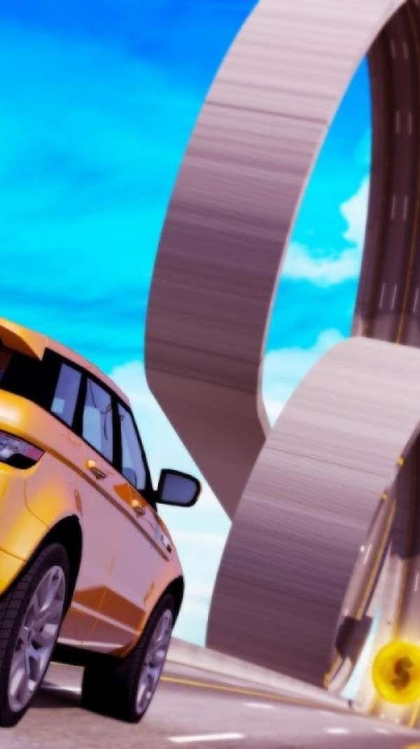 斜坡赛车空中赛道和谐版图1