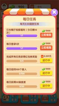 阳光餐厅正版图1