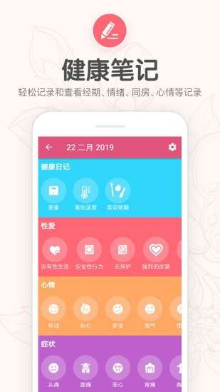 月经期提醒日历图2
